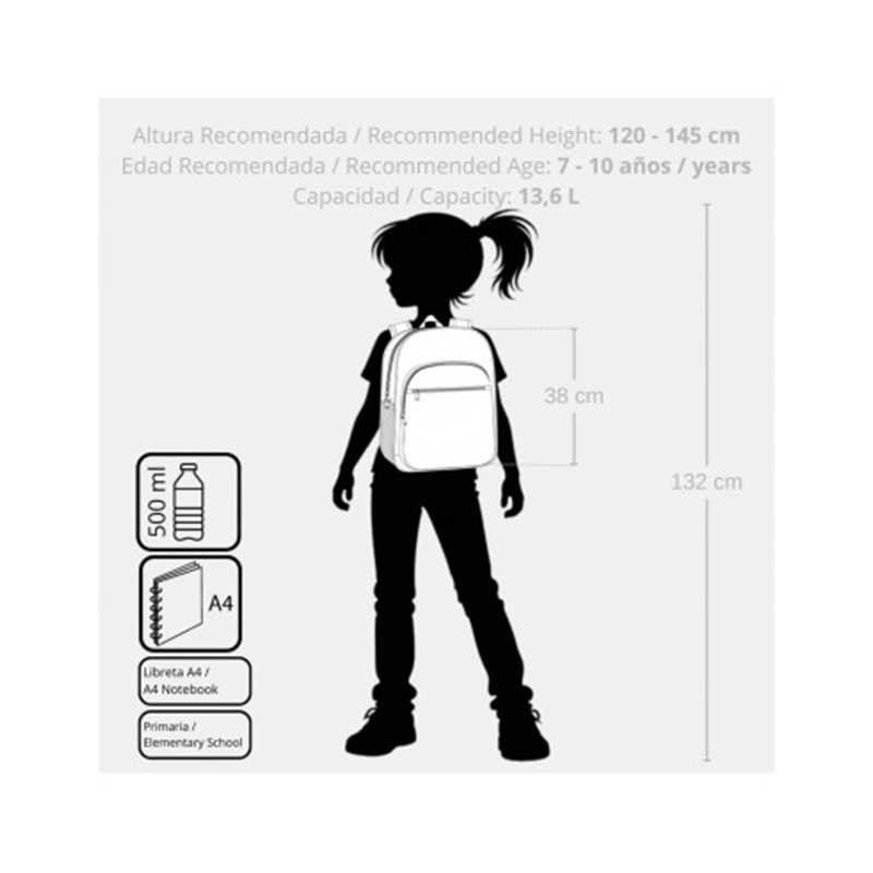 Mochila infantil Into the Wild Enso Adaptable a Carro 38cm - Imagen 4