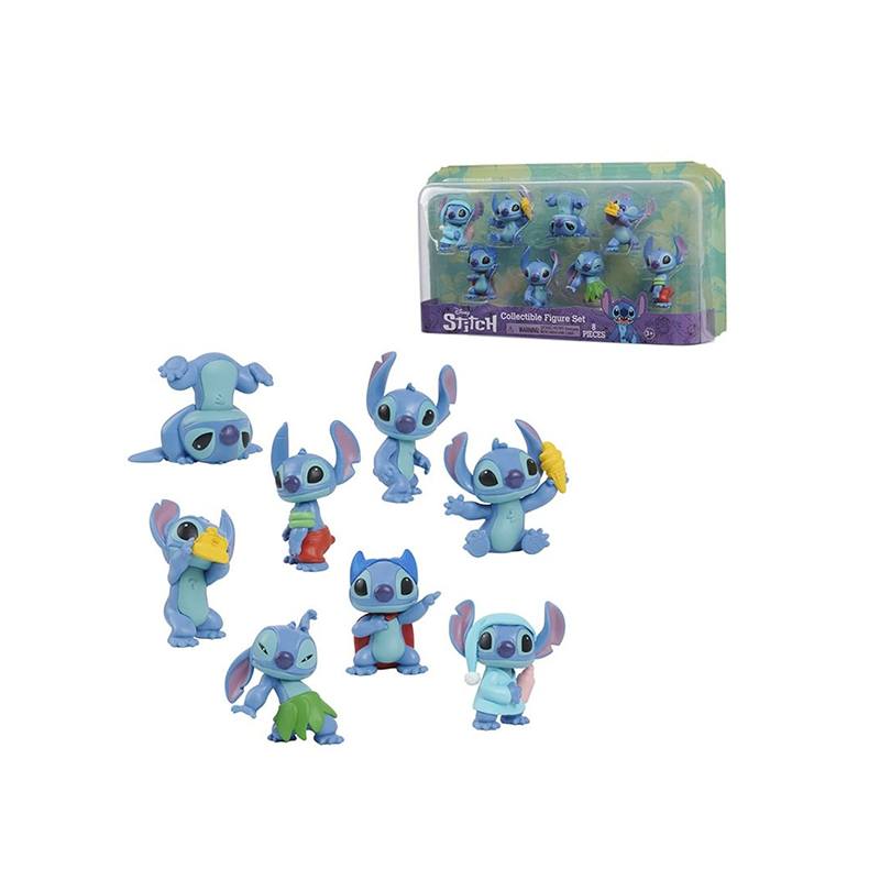Stitch Pack 8 Figuras Friends 5cm - Imagen 1