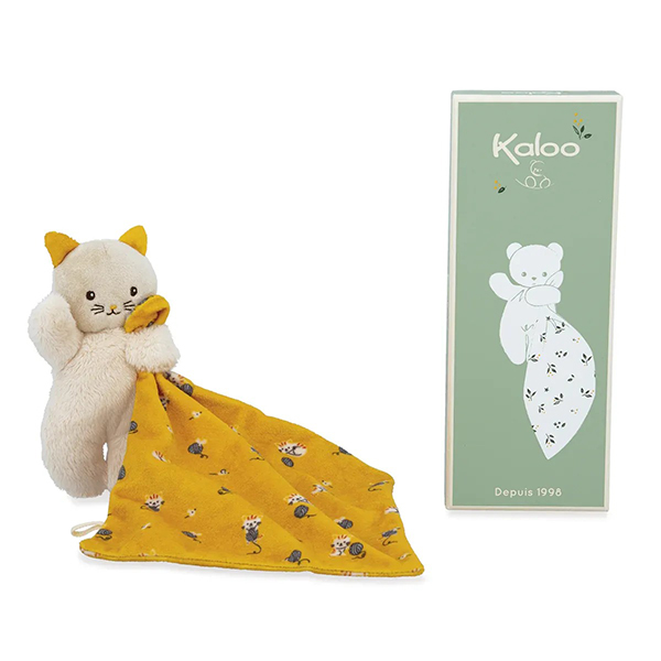 Kaloo Cobertor Doudou Gato Amarelo - Imagem 1