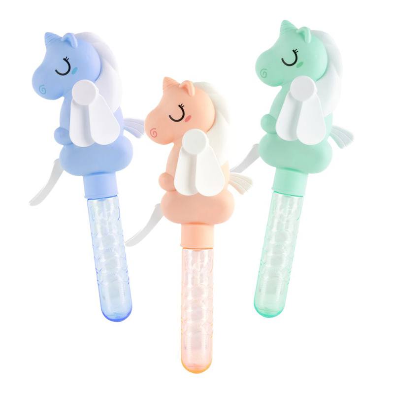 Varita Burbujas Unicornio con Ventilador 