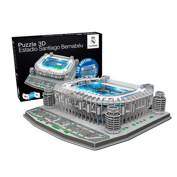 Puzzle 3D Santiago Bernabéu con LED - Imagen 1