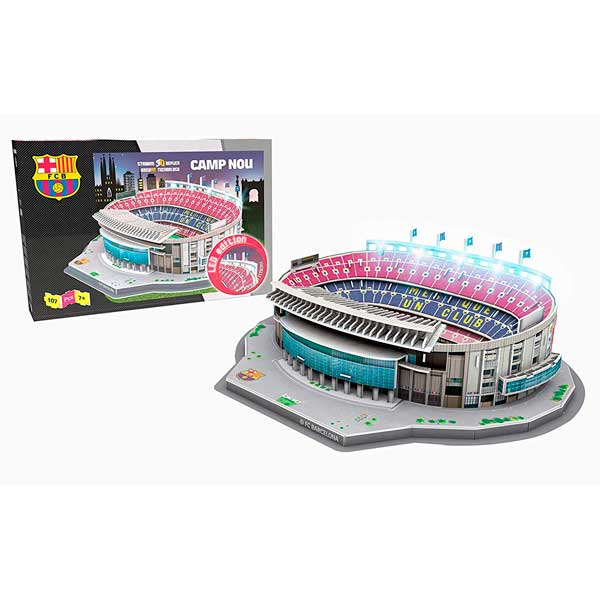 Puzzle 3D Camp Nou con LED - Imagen 1
