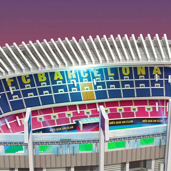 Puzzle 3D Camp Nou con LED - Imatge 2