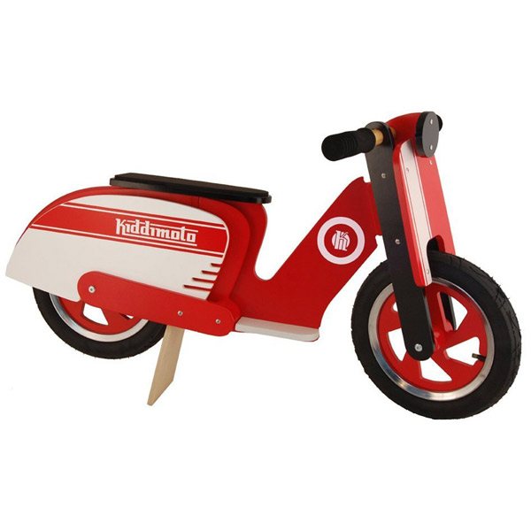 Motocicleta Fusta Scooter Vespa Vermella - Imatge 1