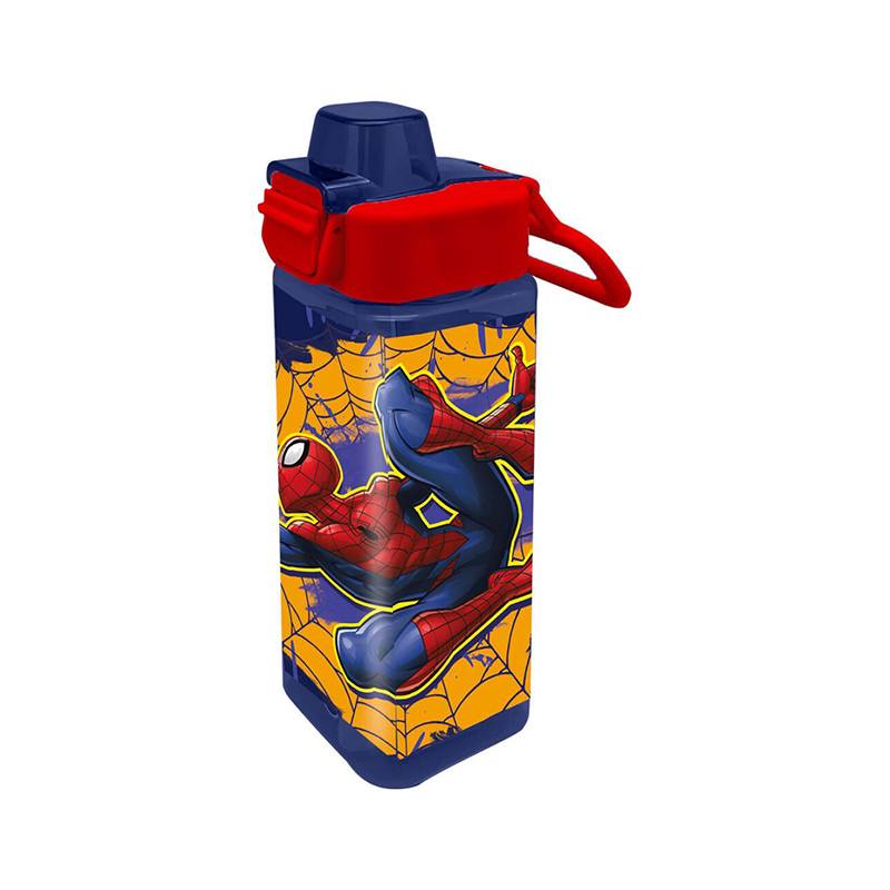 Spiderman Cantimplora Marvel Cuadrada 500ml