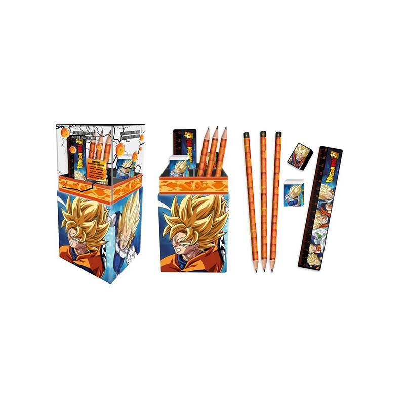Dragon Ball Portalápices con Set de Papelería