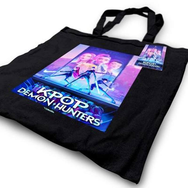 K-POP Demon Hunters - Bolso Totebag Negro - Imagen 1