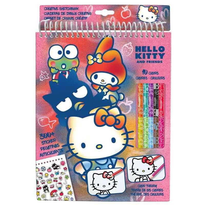 Hello Kitty Cuaderno de Dibujo Creativo con Colores