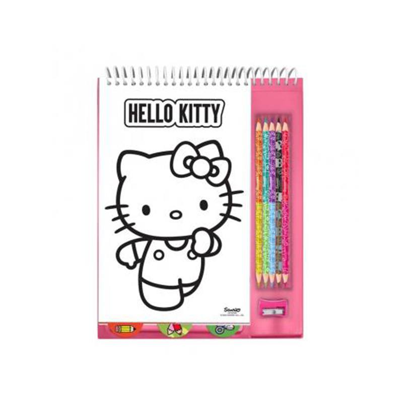 Hello Kitty Cuaderno de Dibujo Creativo con Colores - Imagen 1