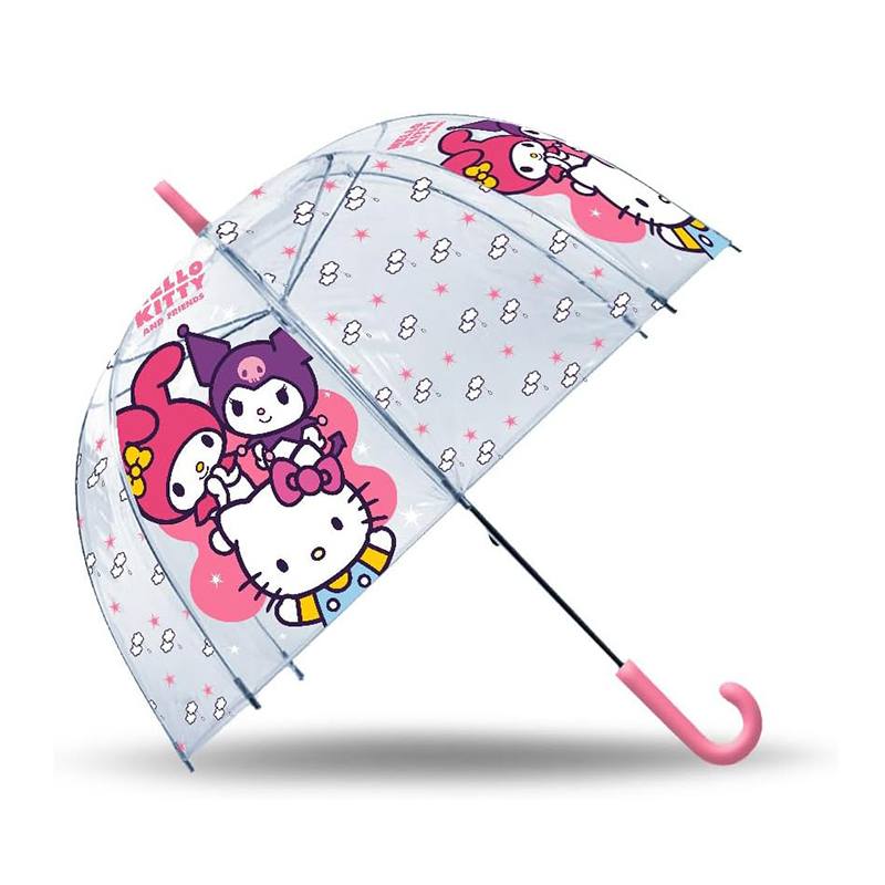 Hello Kitty Paragua Transparente Kitty and Friends 46cm