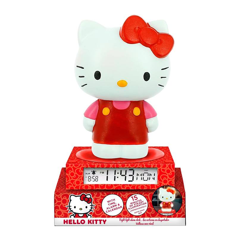 Hello Kitty Lámpara 3D con Despertador