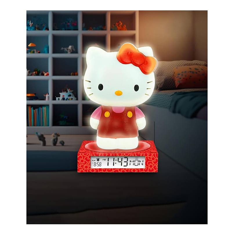 Hello Kitty Lámpara 3D con Despertador - Imagen 1