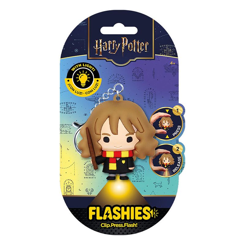 Flashies Porta-chaves Figura Hermione 3D com Luz