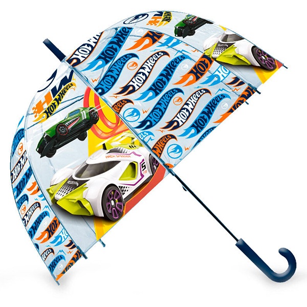 Hot Wheels Guarda-chuva Transparente 46cm - Imagem 1