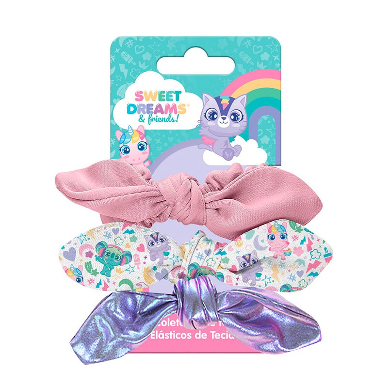 Sweet Dreams Set 3 Elásticos com Laço