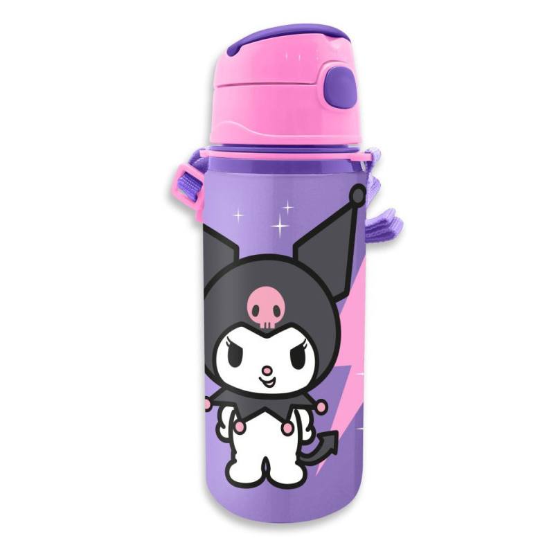 Cantina de Alumínio Kuromi com Asa 600ml