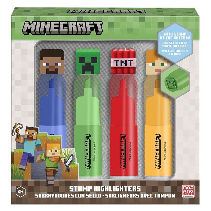 Minecraft Pack 4 Marcadores con Toppers