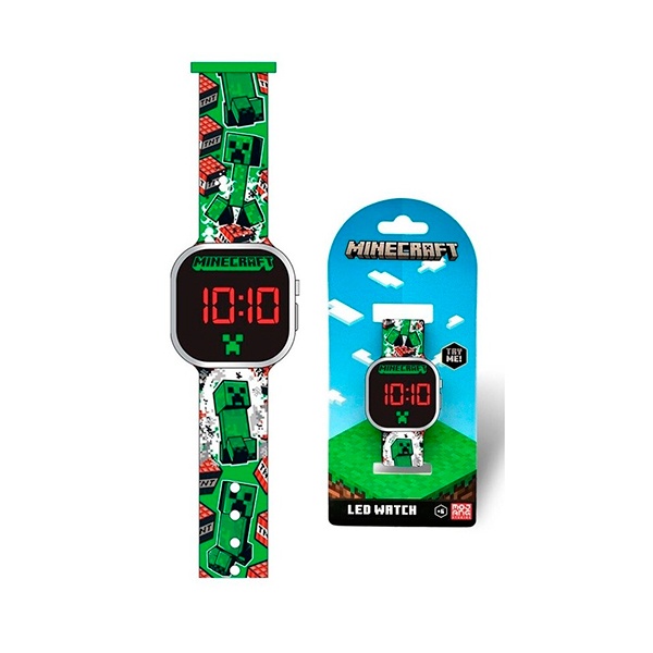 Minecraft Reloj Led - Imagen 1