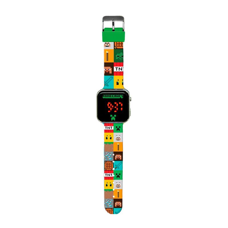 Minecraft Reloj Digital LED 