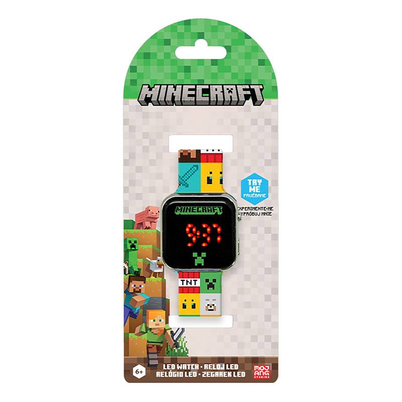 Minecraft Reloj Digital LED - Imagen 1