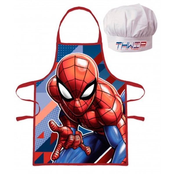 Homem-Aranha Conjunto Avental e Chapéu de Cozinha - Imagem 1