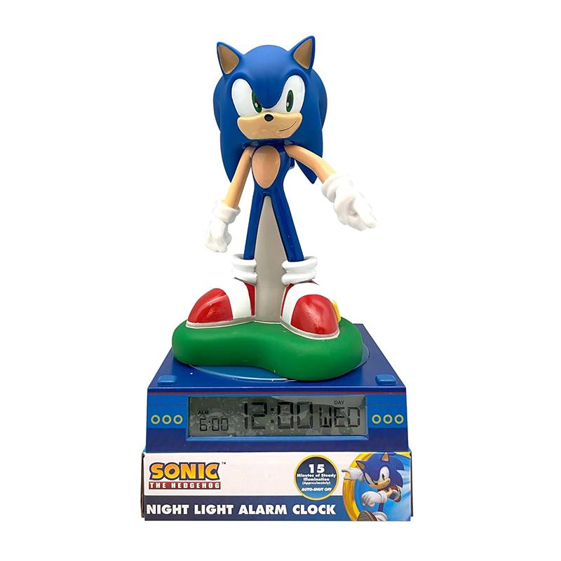 Sonic Lámpara 3D con Despertador - Imagen 1