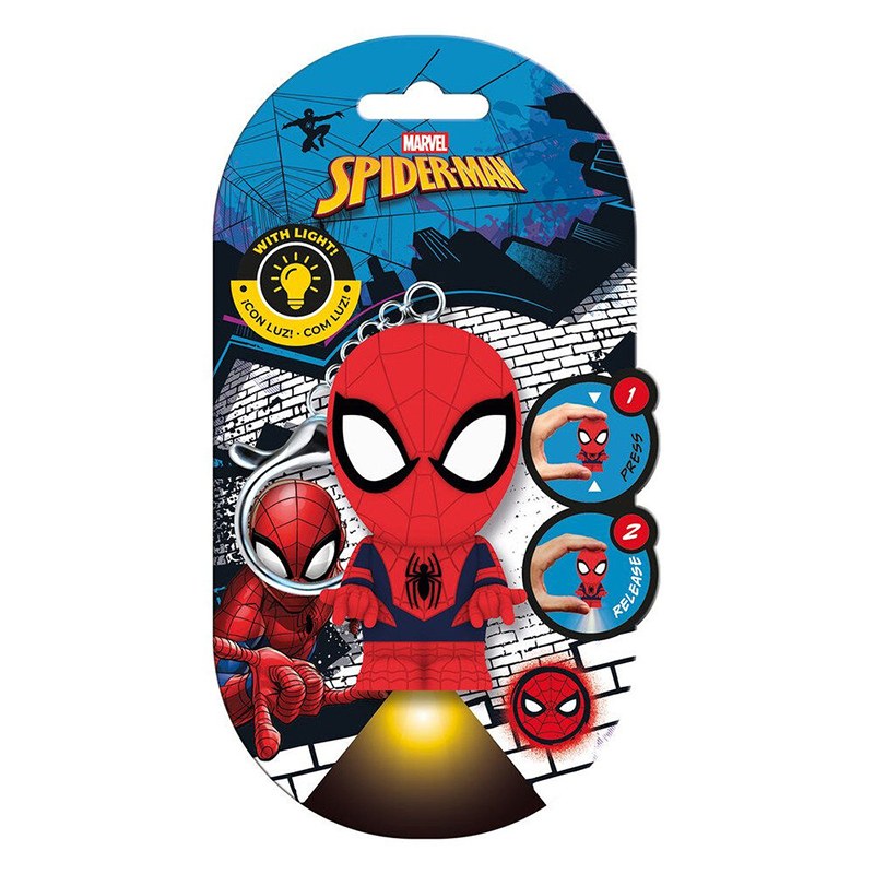 Flashies Llavero Figura Spiderman 3D con Luz
