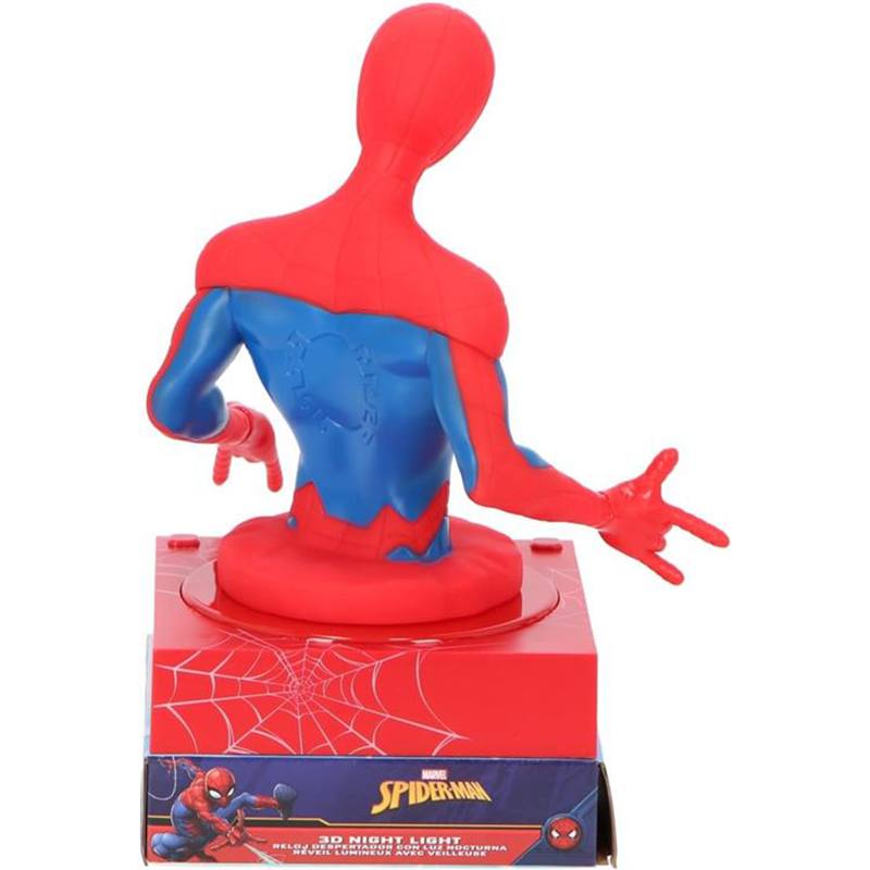 Spiderman Lámpara Despertador 3D - Imagen 1