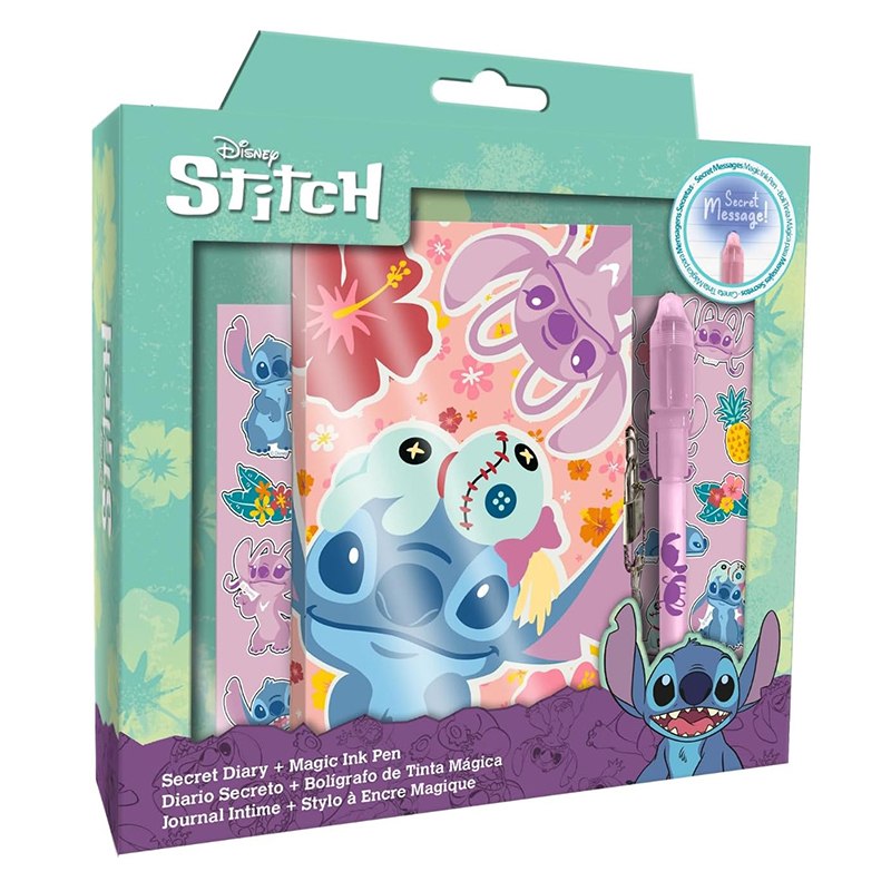 Stitch Diário Secreto com Caneta Mágica