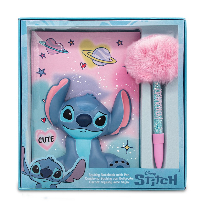 Stitch Cuaderno Squishy con Bolígrafo