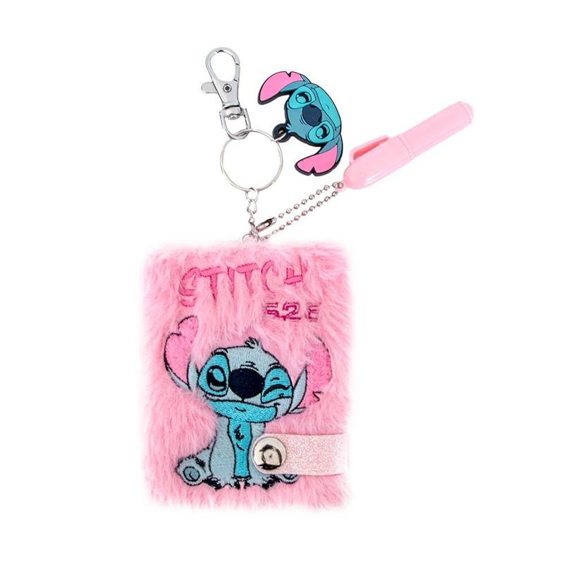 Stitch Cuaderno de Peluche con Llavero