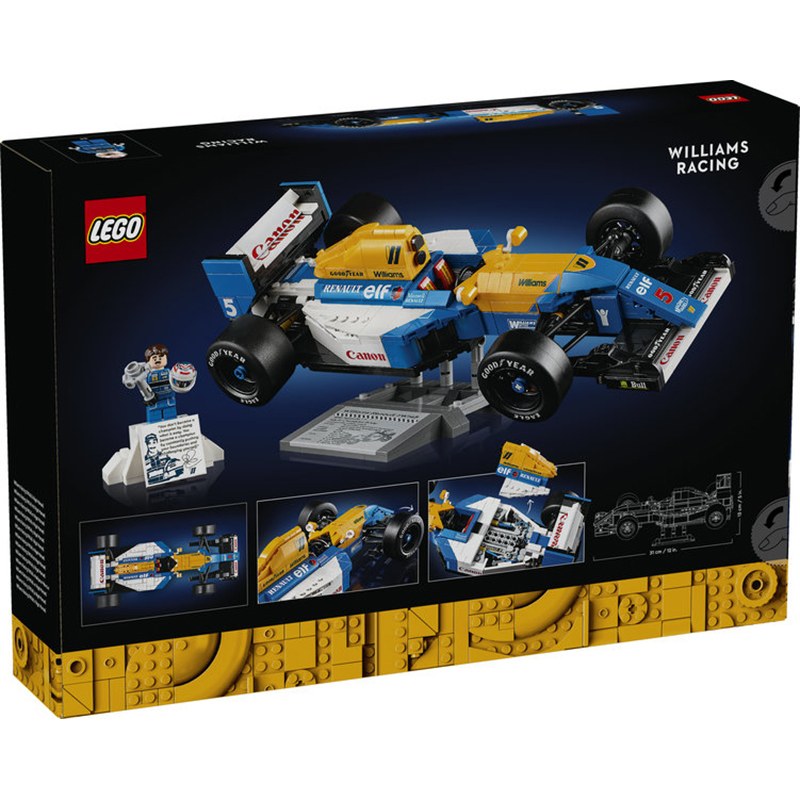 Lego Icons 10353 - Williams Racing FW14B e Nigel Mansell - Imagem 1