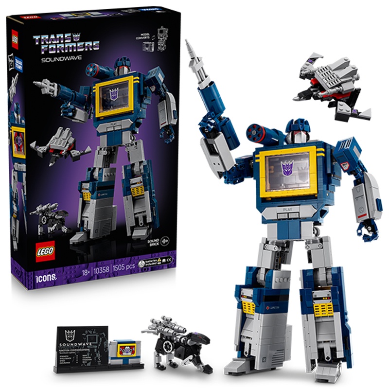 Lego Transformers 10358 - Figura Soundwave - Imagen 2