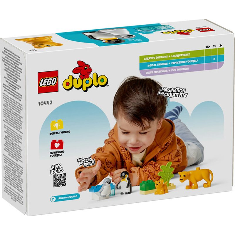 Lego Duplo 10442 - Familias de la Fauna Salvaje: Pingüinos y Leones - Imagen 1