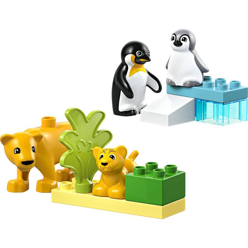 Lego Duplo 10442 - Familias de la Fauna Salvaje: Pingüinos y Leones - Imagen 2