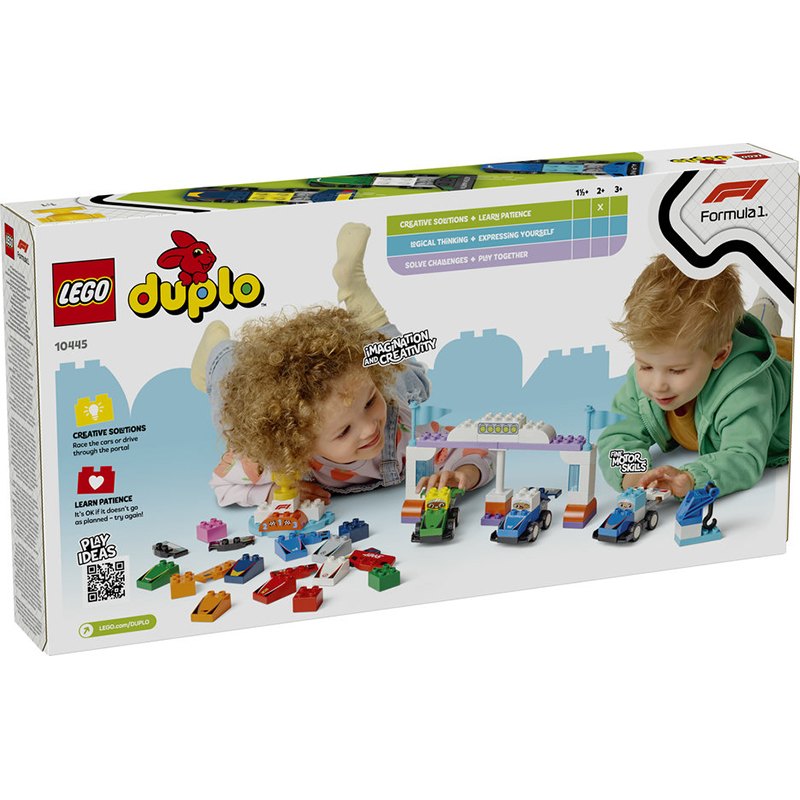 Lego Duplo 10445 - Coches de Carreras y Pilotos del Equipo de F1 - Imagen 1