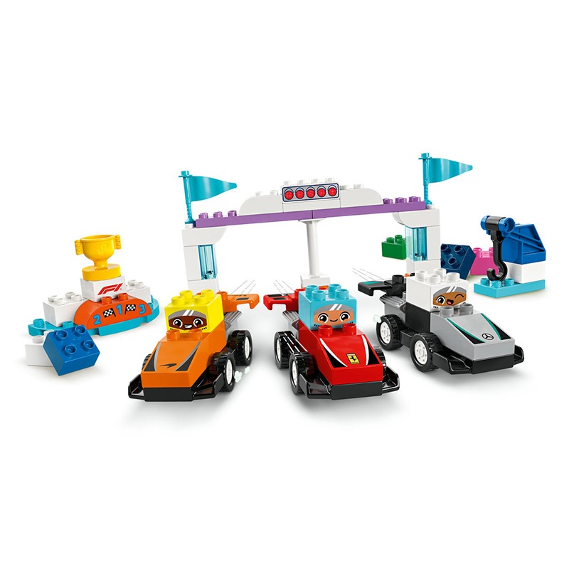 Lego Duplo 10445 - Coches de Carreras y Pilotos del Equipo de F1 - Imagen 2