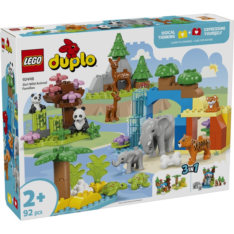 Lego Duplo 10446 - 3 em 1 Famílias de animais selvagens