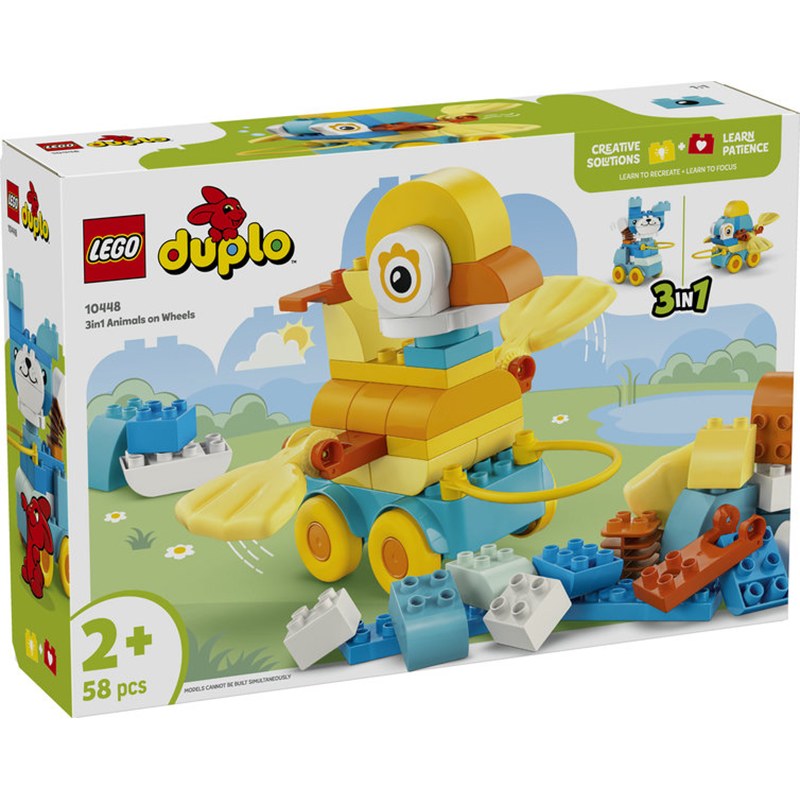 Lego Duplo 10448 - Animales sobre Ruedas 3en1