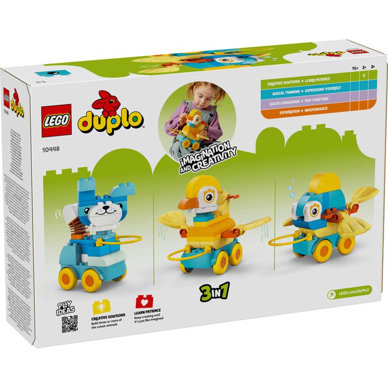 Lego Duplo 10448 - Animales sobre Ruedas 3en1 - Imagen 1