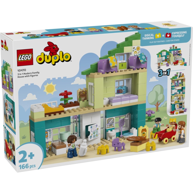 Lego Duplo Town 10470 - Casa Familiar Moderna 3em1 com Figuras