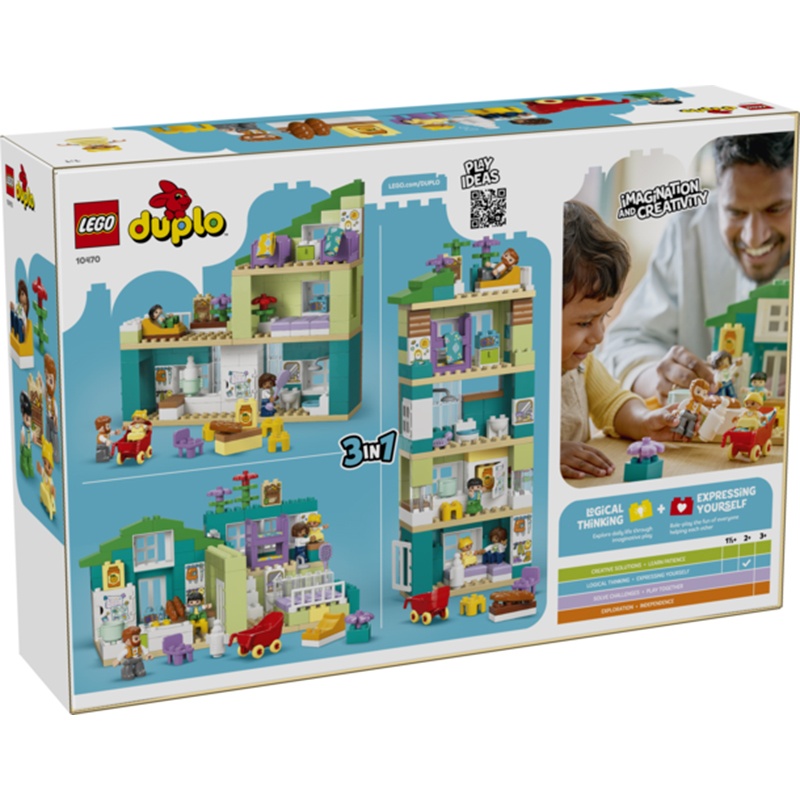 Lego Duplo Town 10470 - Casa Familiar Moderna 3em1 com Figuras - Imagem 1