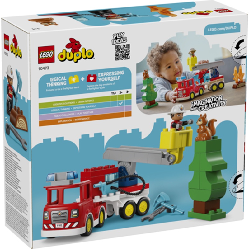 Lego Duplo Town 10473 - Caminhão de Bombeiros com Mangueira e Bombeiros - Imagem 1