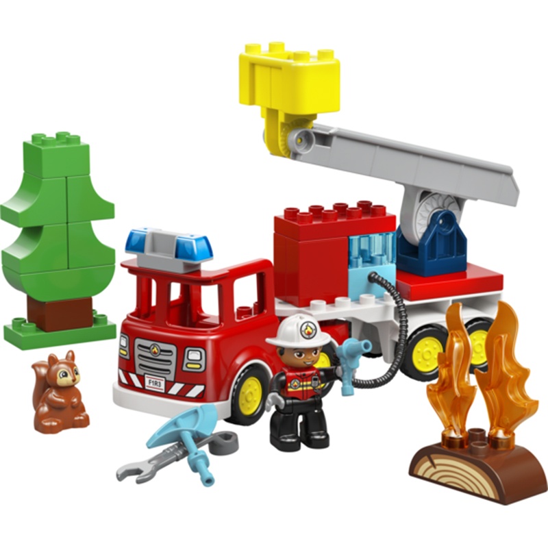 Lego Duplo Town 10473 - Caminhão de Bombeiros com Mangueira e Bombeiros - Imagem 2