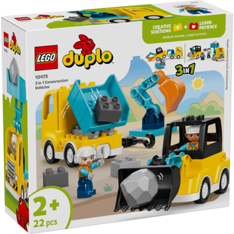 Lego Duplo 10475 - Veículos de Construção 3em1