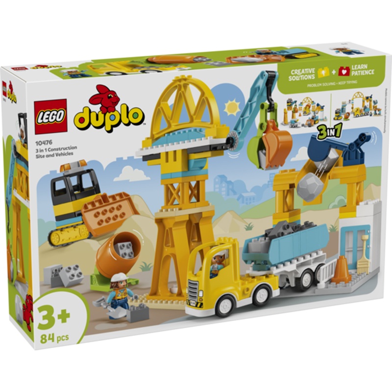 Lego Duplo 10476 - Set Obra y Vehículos de Construcción 3en1