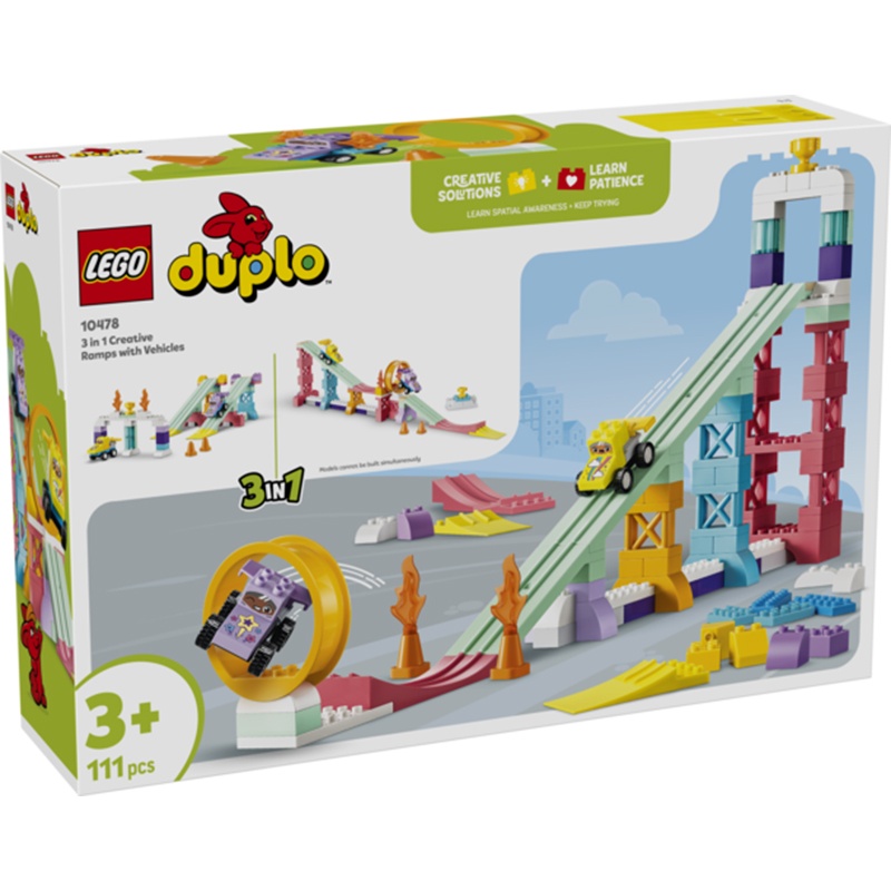 Lego Duplo 10478 - Rampas Creativas “3 en 1” con Vehículos