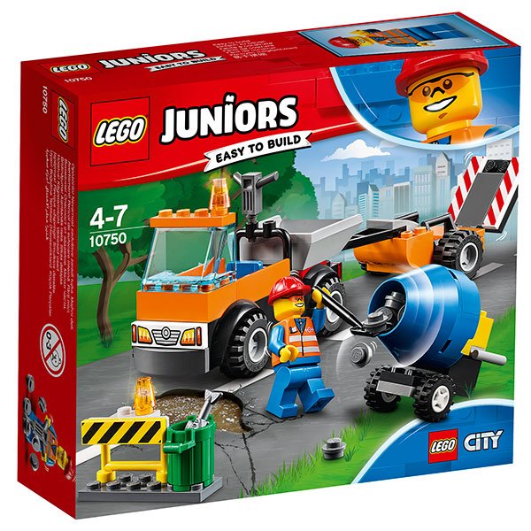 Camión de Obras en Carretera Lego Juniors - Imagen 1