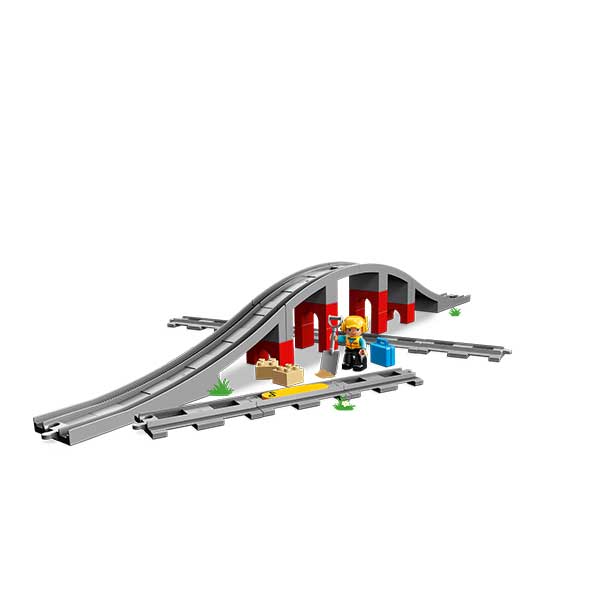 Puente y Vias Ferroviarias Lego Duplo - Imagen 1