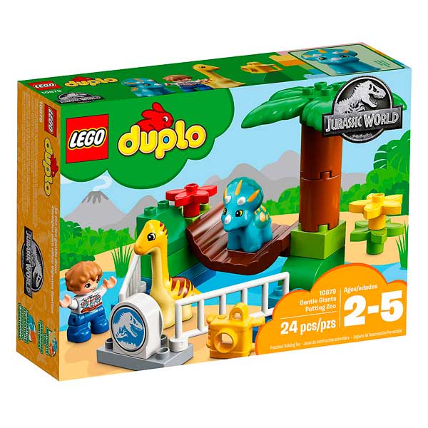 Lego Duplo 10879 Jurassic World Minizoo Gigantes Mansos - Imagen 1